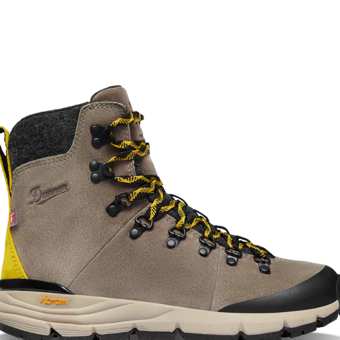 Hike | Boots | Danner - Arctic 600 Side-Zip Driftwood/Yellow Insulated 200G