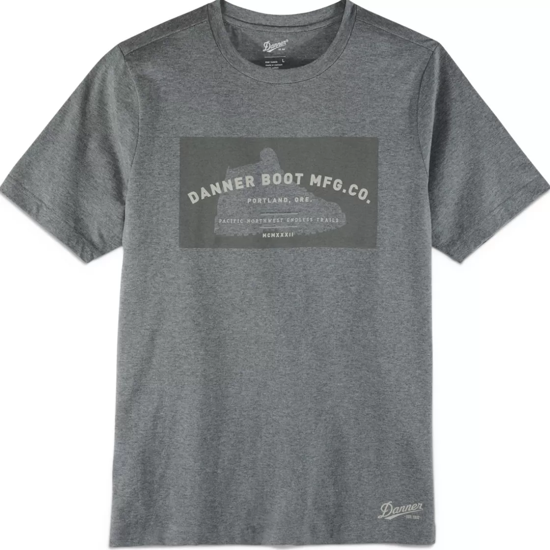 Shirts | Shirts | Danner - License Plate Tee Heather Gray