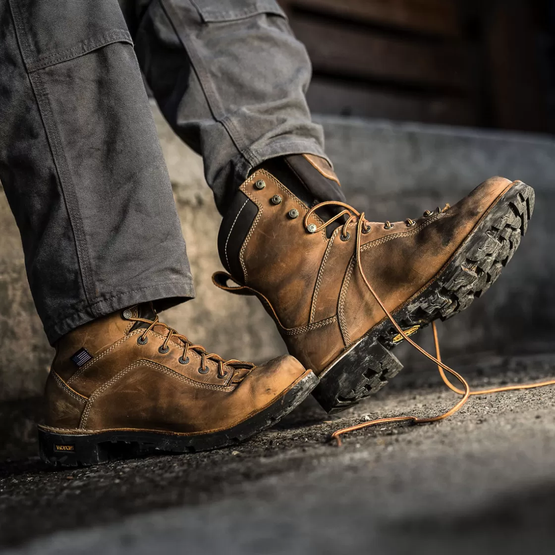 Work | Boots | Danner - Quarry USA Distressed Brown Insulated 400G Composite Toe (NMT)