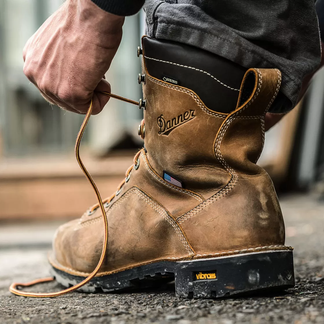 Work | Boots | Danner - Quarry USA Distressed Brown Insulated 400G Composite Toe (NMT)