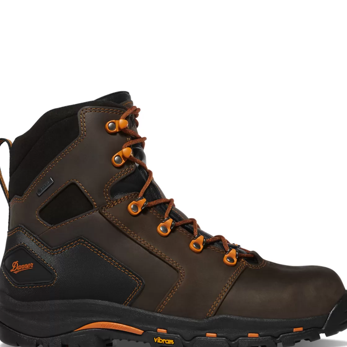 Work | Boots | Danner - Vicious 6" Brown/Orange Composite Toe (NMT)